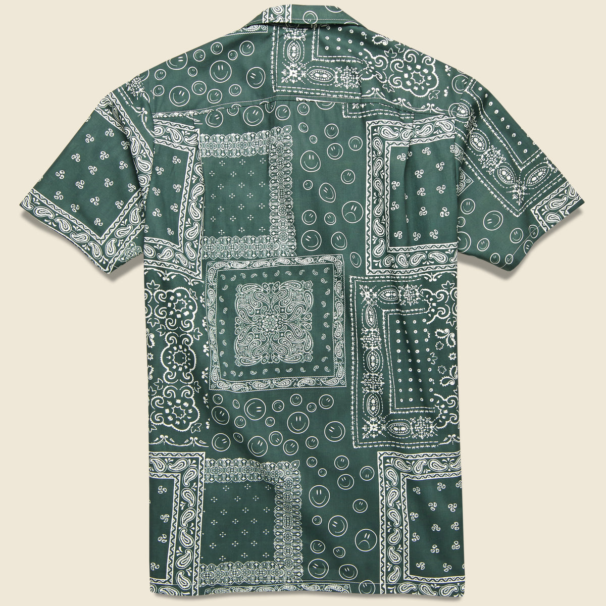KAPITAL men's Gauze Bandana Patchwork shirt Long Sleeve Size