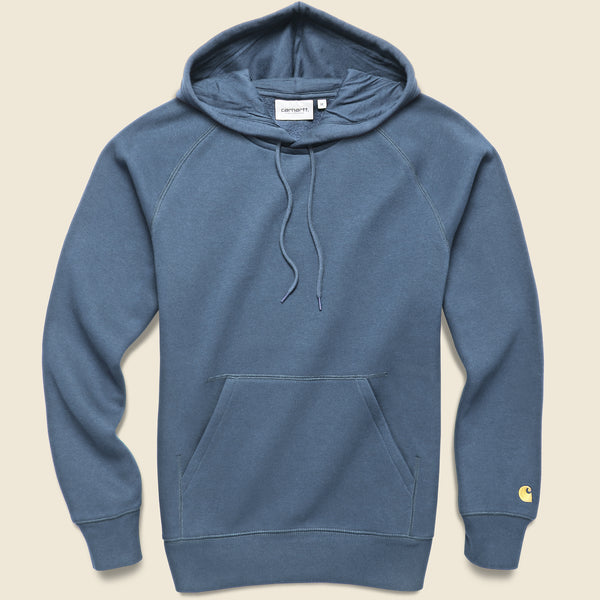 Hooded Chase Sweatshirt Storm Blue Gold