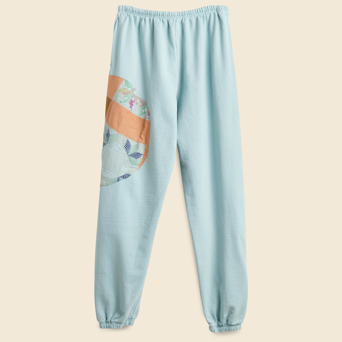 Patchwork Sweatpants - Sky Overdye