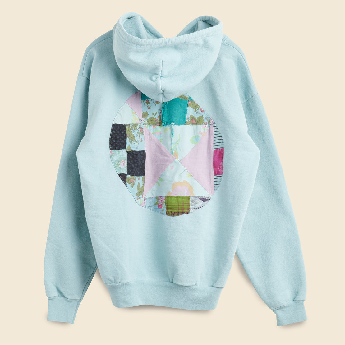 Patchwork Hoodie - Sky Overdye - Carleen - STAG Provisions - W - Tops - L/S Fleece