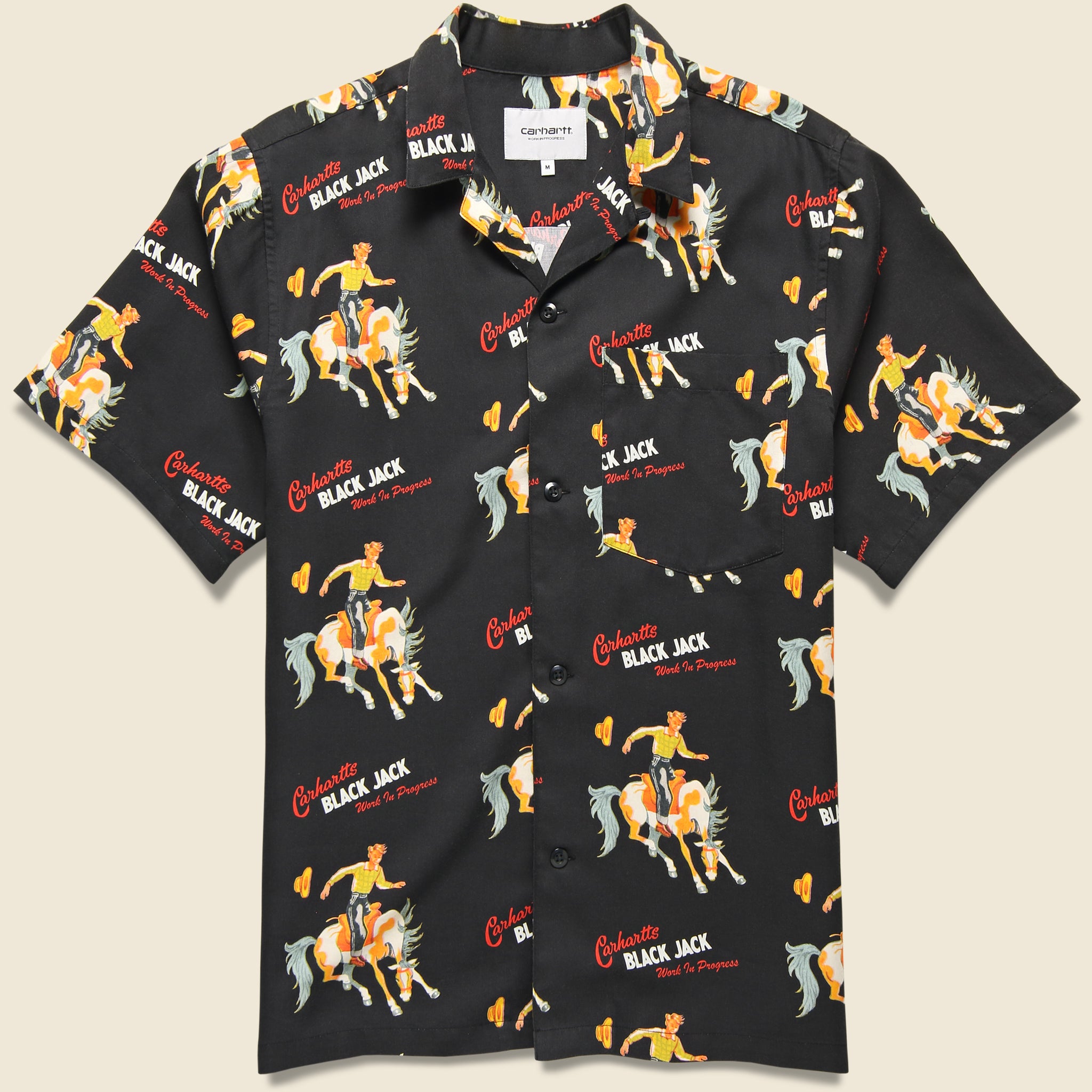 Black Jack Shirt - Black - Carhartt WIP - STAG Provisions - Tops - S/S Woven - Other Pattern