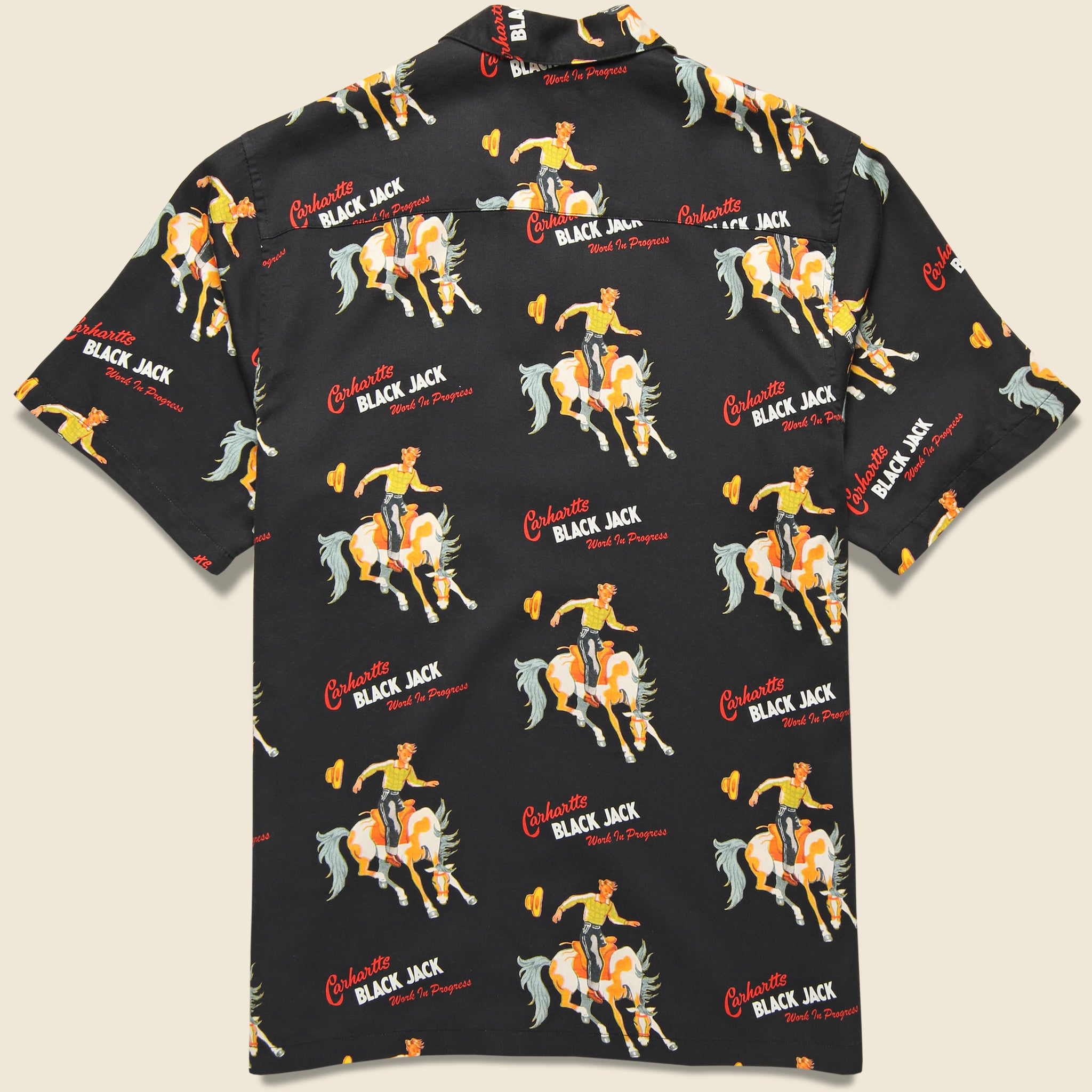 Black Jack Shirt - Black - Carhartt WIP - STAG Provisions - Tops - S/S Woven - Other Pattern