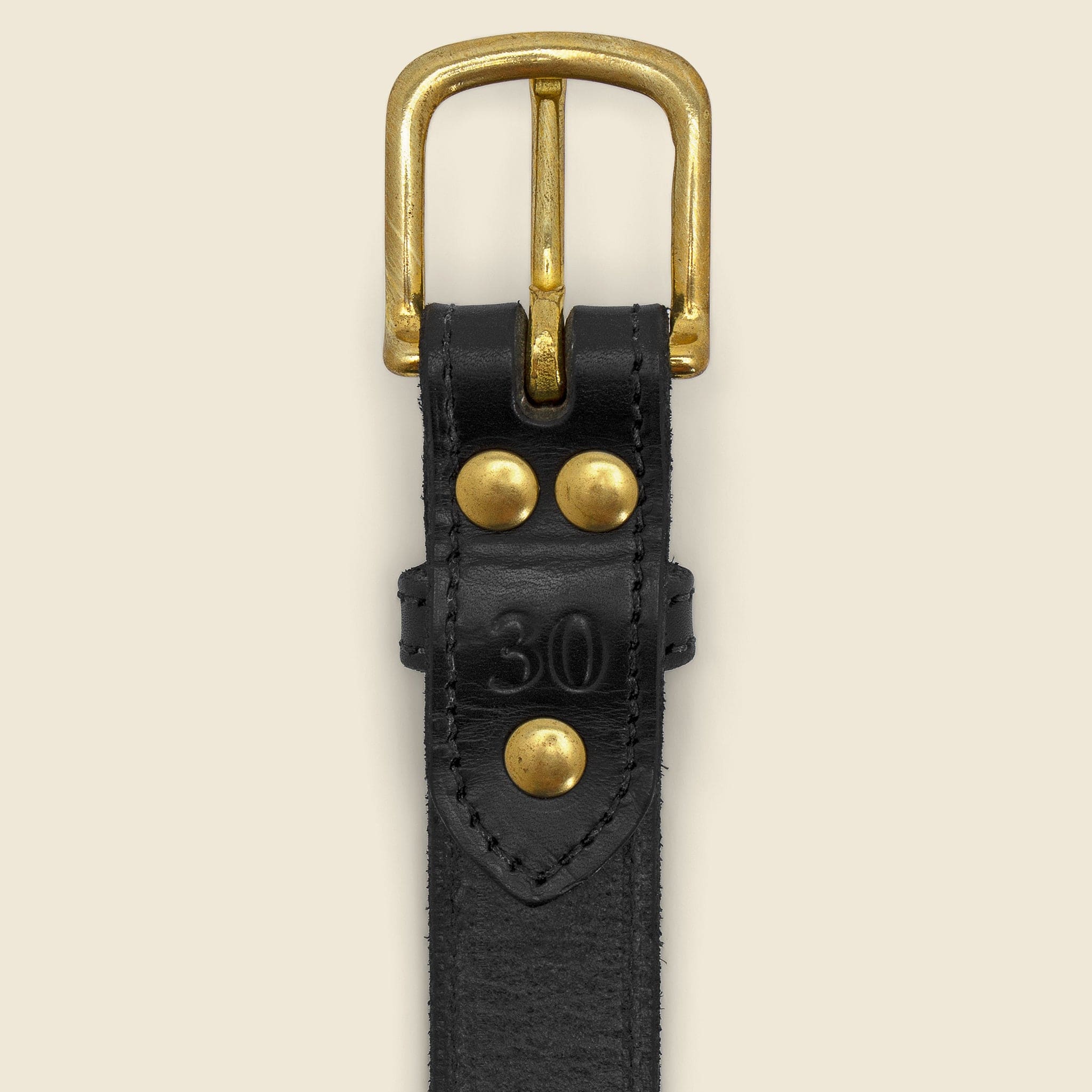 Stitched Bridle Belt - Black - Clayton & Crume - STAG Provisions - Accessories - Belts