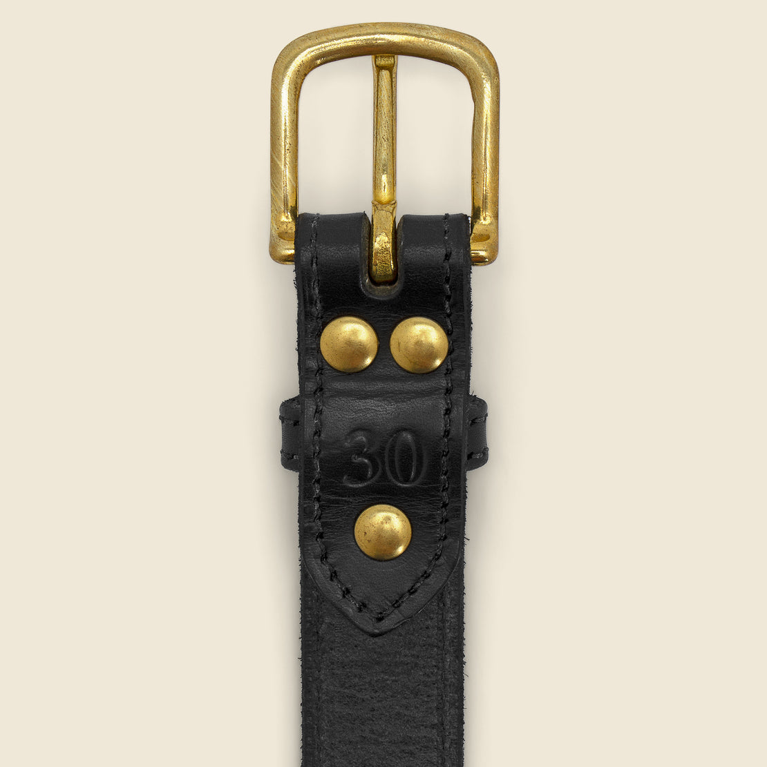Stitched Bridle Belt - Black - Clayton & Crume - STAG Provisions - Accessories - Belts