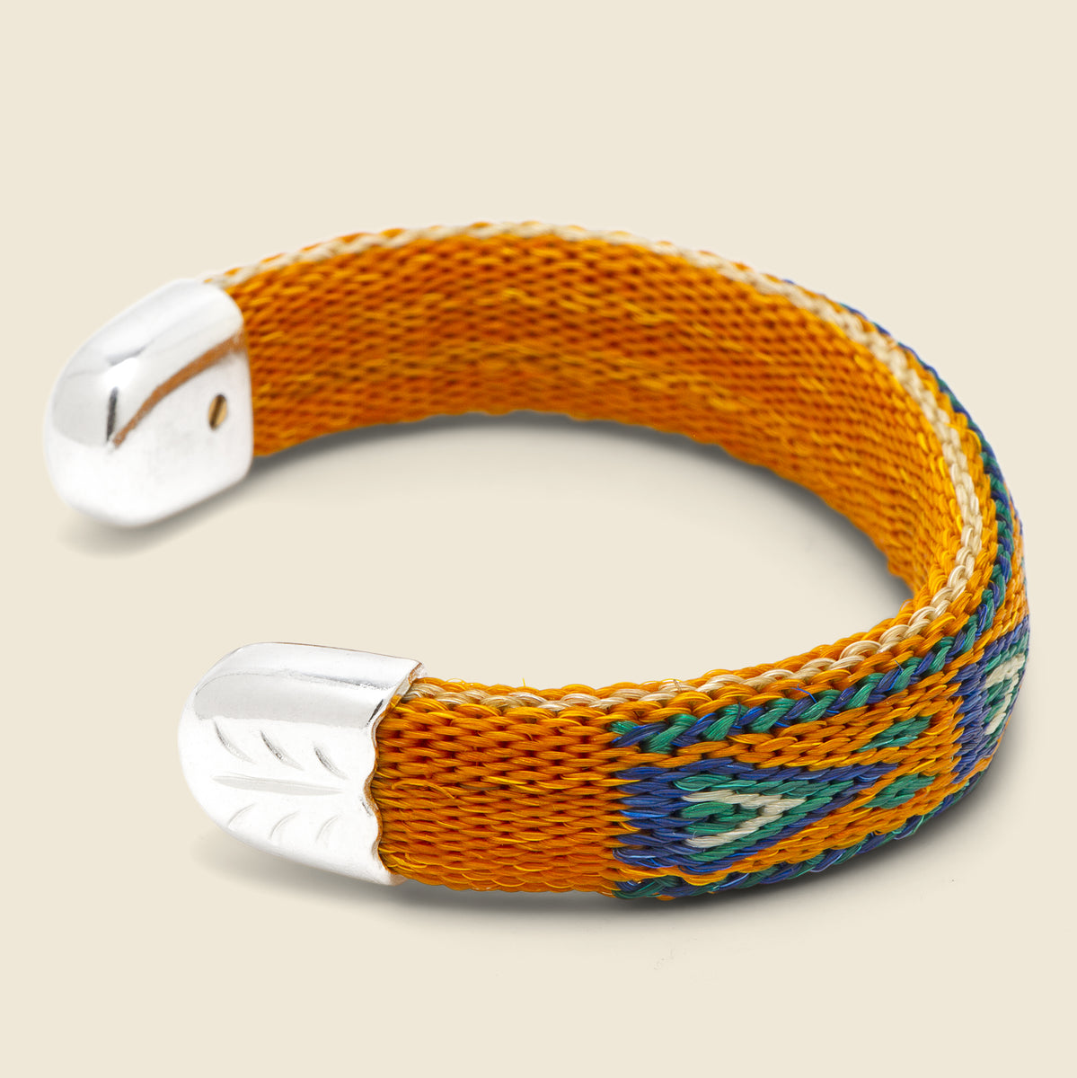 Bendable Horsehair Bracelet - Orange/Blue