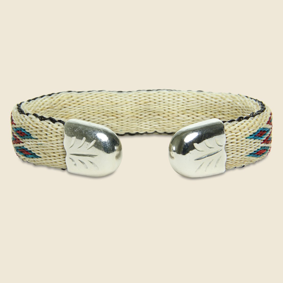Bendable Horsehair Bracelet - Ivory/Turquoise/Red - Chamula - STAG Provisions - Accessories - Cuffs