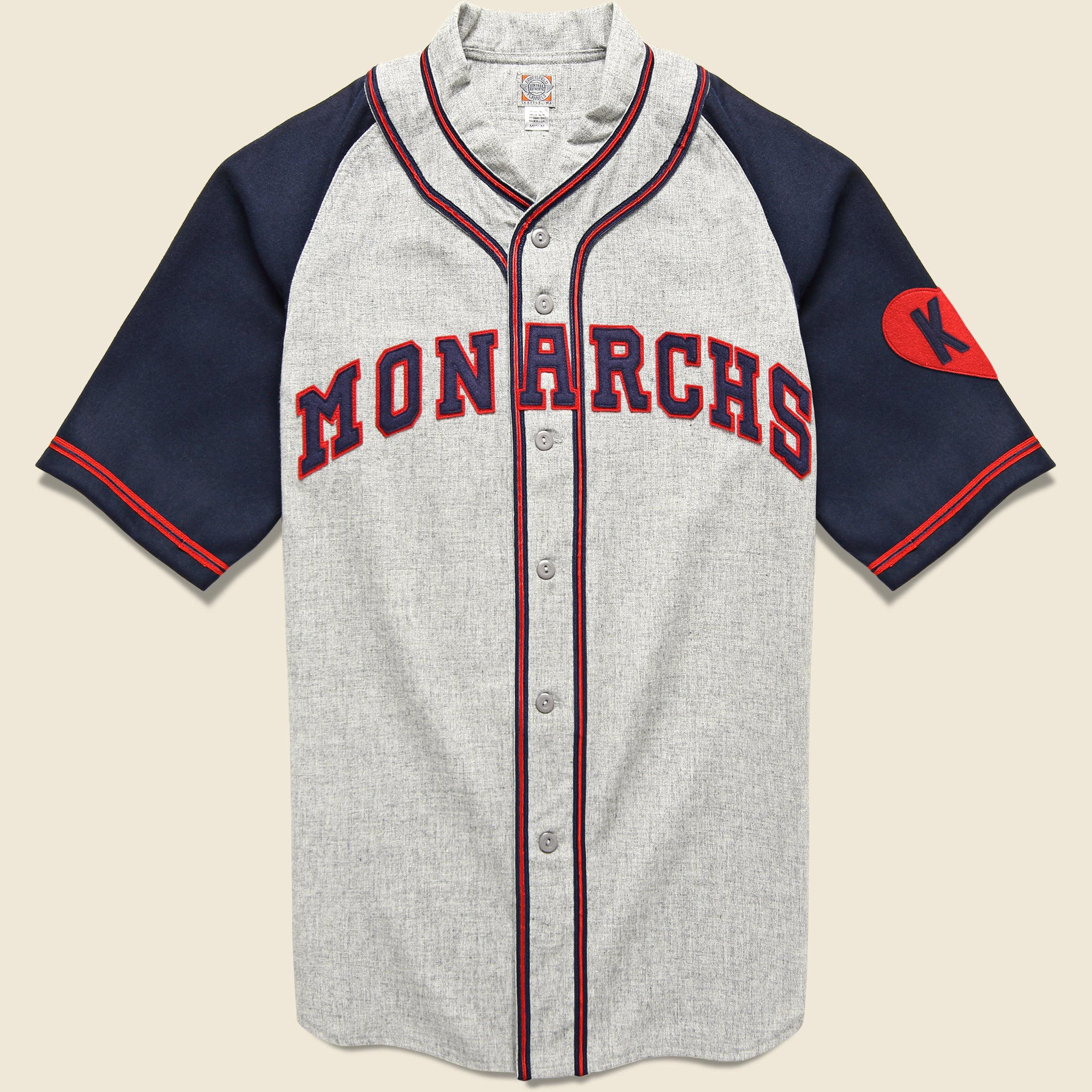 Kansas City Monarchs 1942 Road Jersey Grey