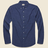 Stretch Oxford Shirt - Navy - Faherty - STAG Provisions - Tops - L/S Woven - Solid