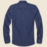 Stretch Oxford Shirt - Navy - Faherty - STAG Provisions - Tops - L/S Woven - Solid