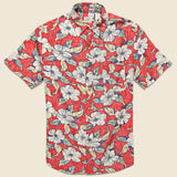 Reverse Print Coast Shirt - Red Retro - Faherty - STAG Provisions - Tops - S/S Woven - Floral