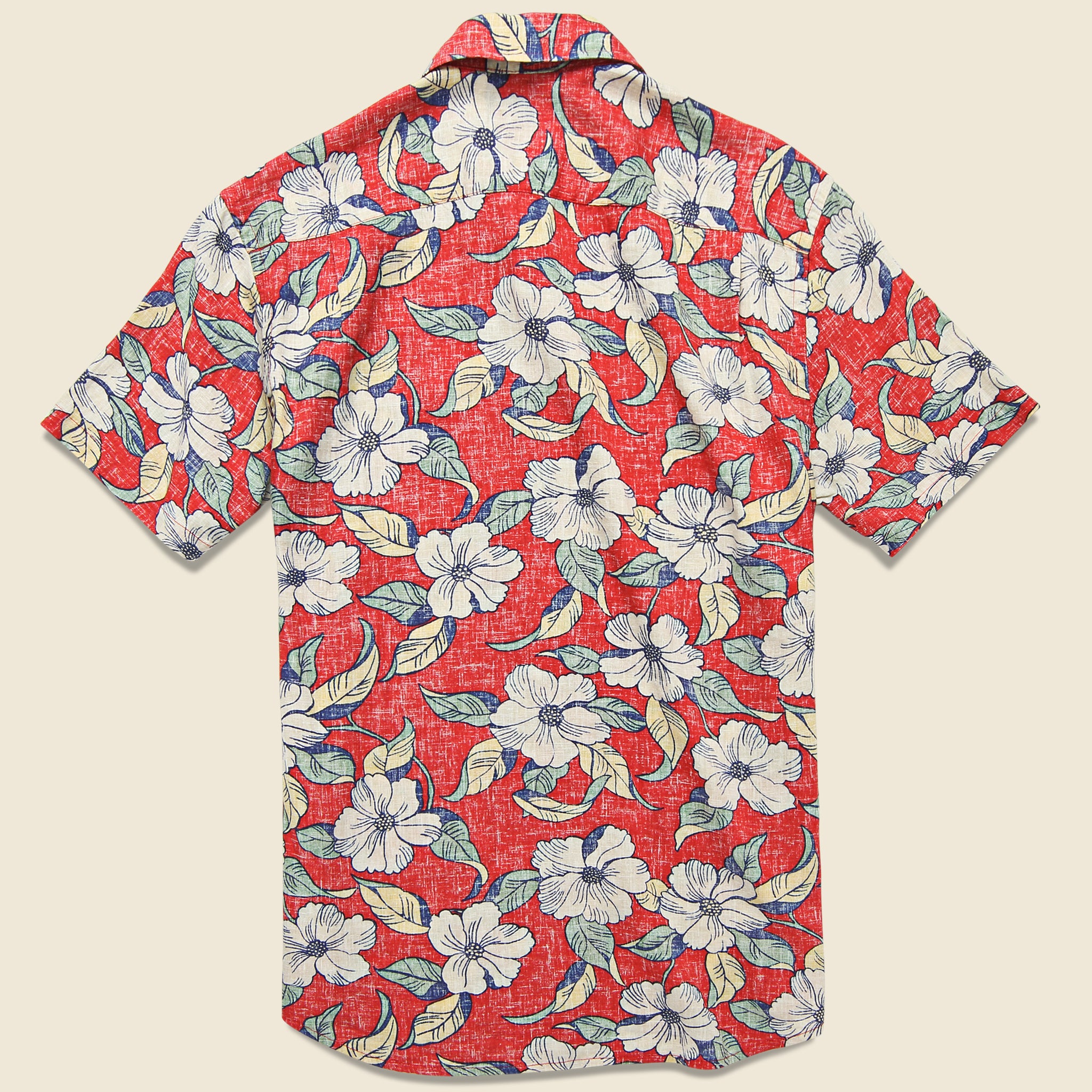 Reverse Print Coast Shirt - Red Retro - Faherty - STAG Provisions - Tops - S/S Woven - Floral