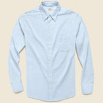 Stretch Oxford Shirt - Blue Heather - Faherty - STAG Provisions - Tops - L/S Woven - Solid