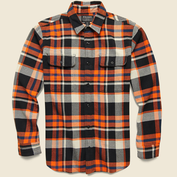 Vintage Flannel Workshirt - Orange/Black