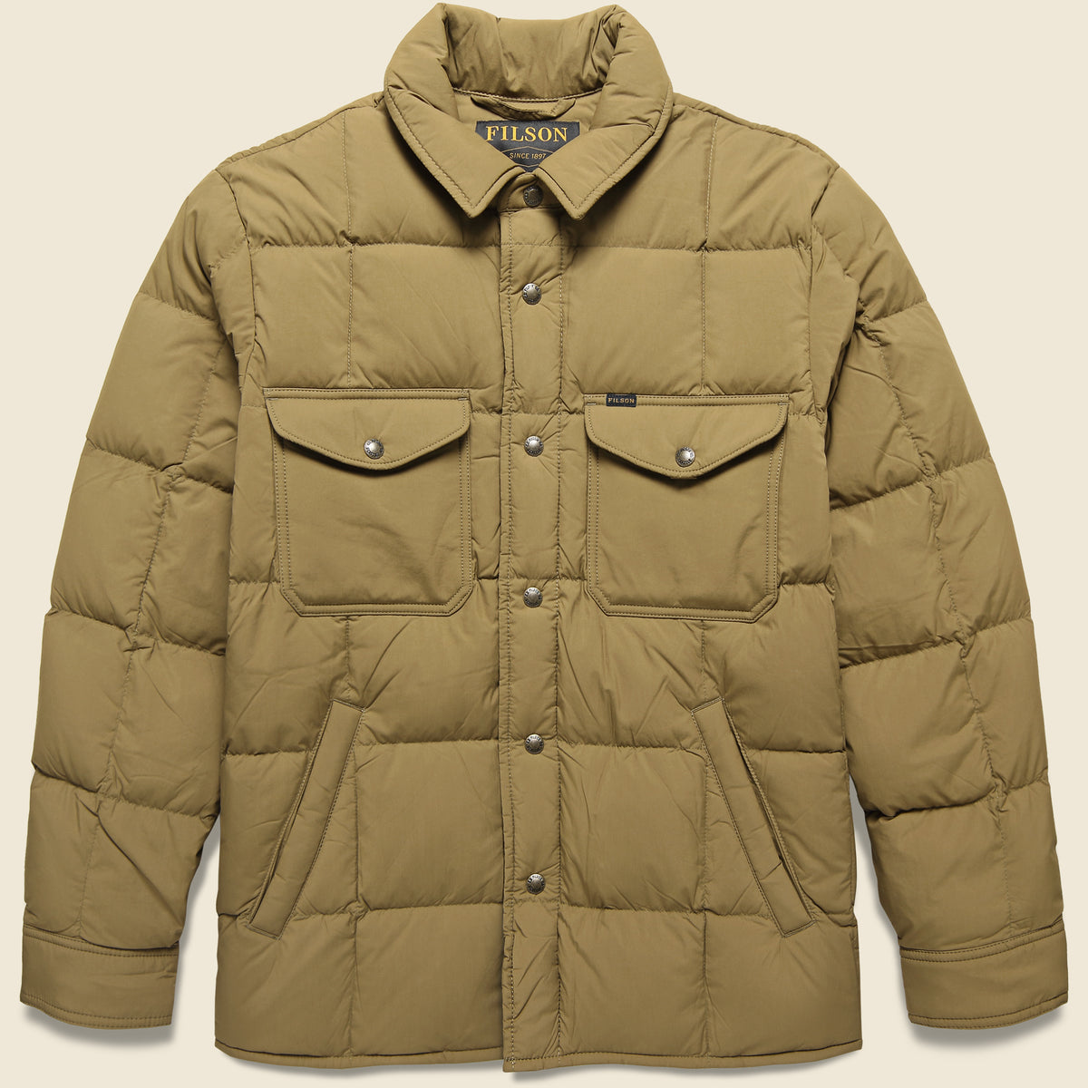 Lightweight Down Jac Shirt - Dark Tan