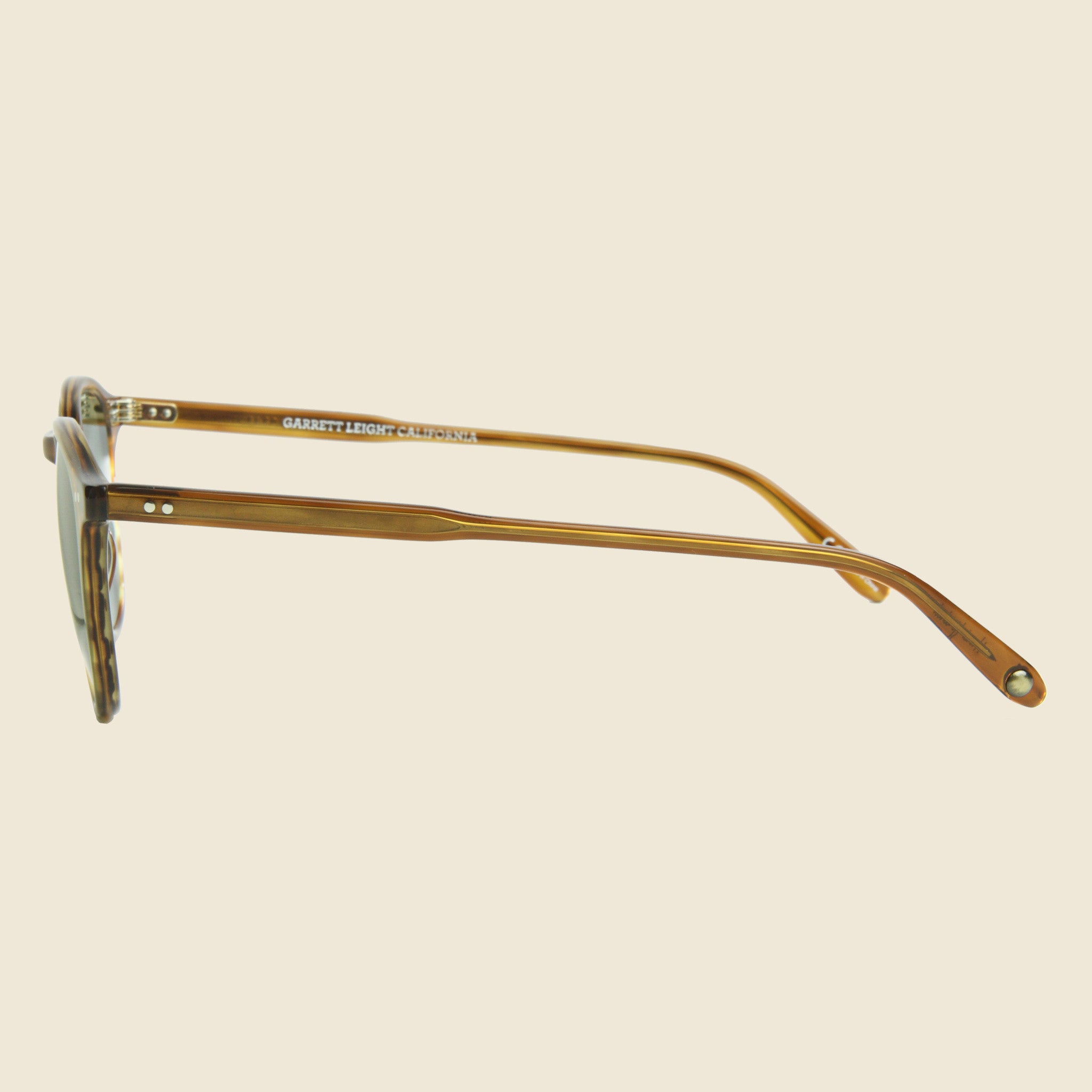 Hampton 46mm - Demi Blond Polarized - Garrett Leight - STAG Provisions - Accessories - Eyewear