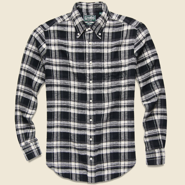 Colorado Triple Yarn Flannel - Black Plaid