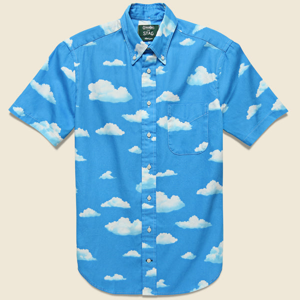 PAMEO POSE - CLOUD SHIRT ライトブルー ¥21,450 美品】PAMEO POSE 