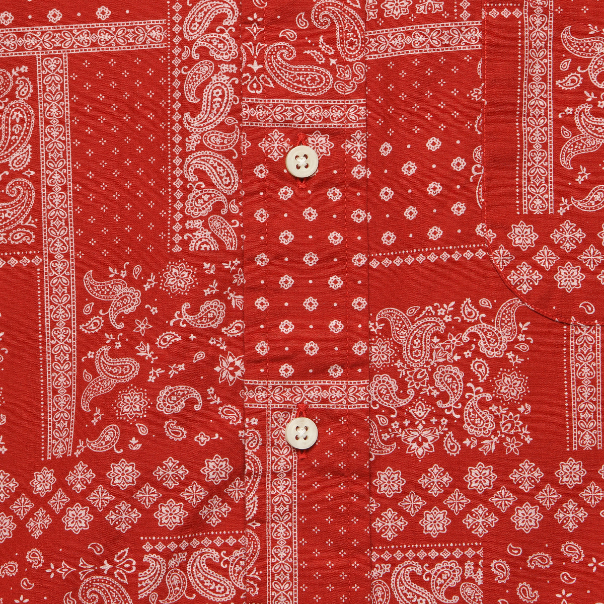 Bandana Print Shirt - Red – STAG Provisions