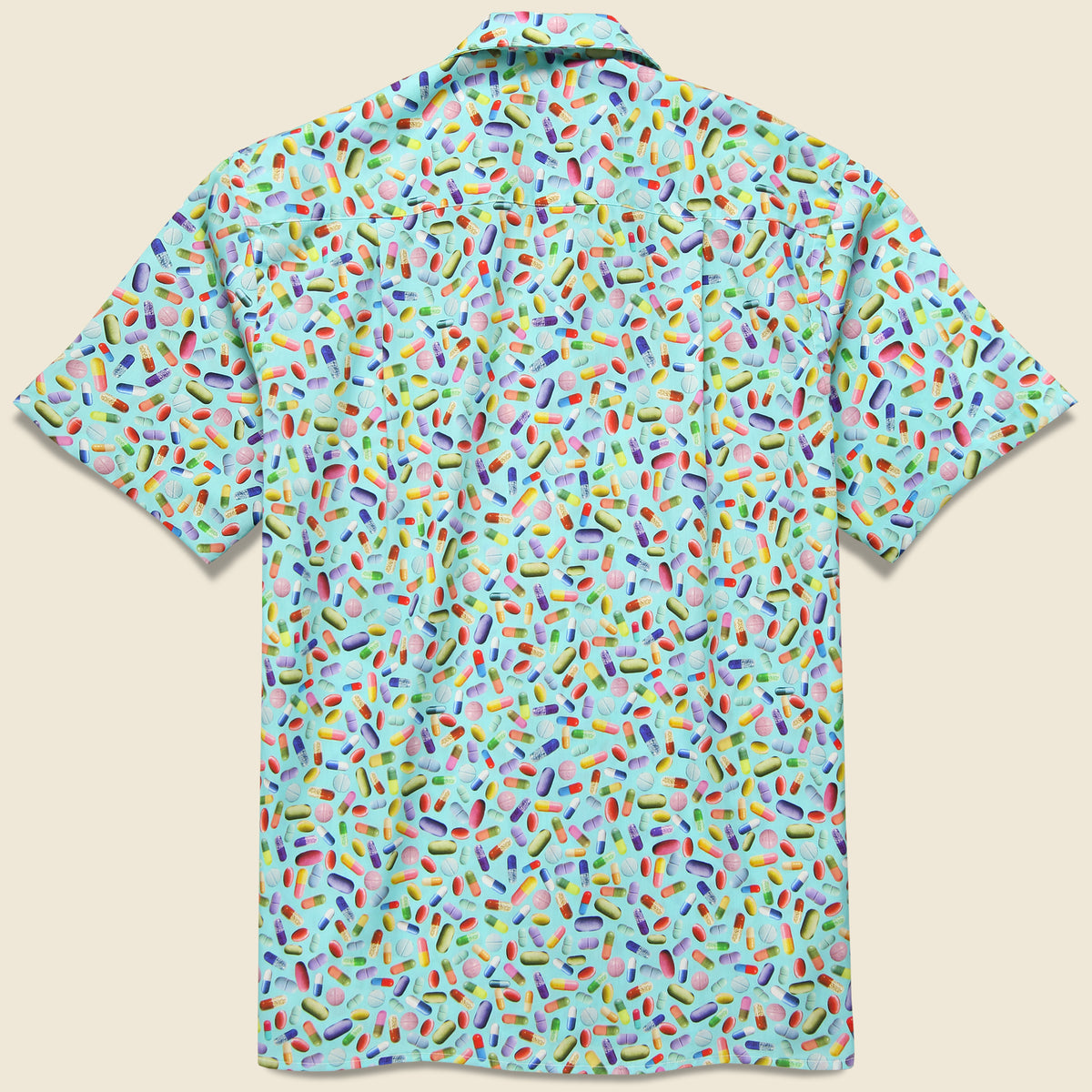 Pill Print Camp Shirt