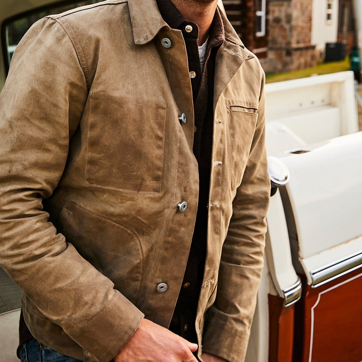 Supply Jacket - Waxed Tan Ridgeline