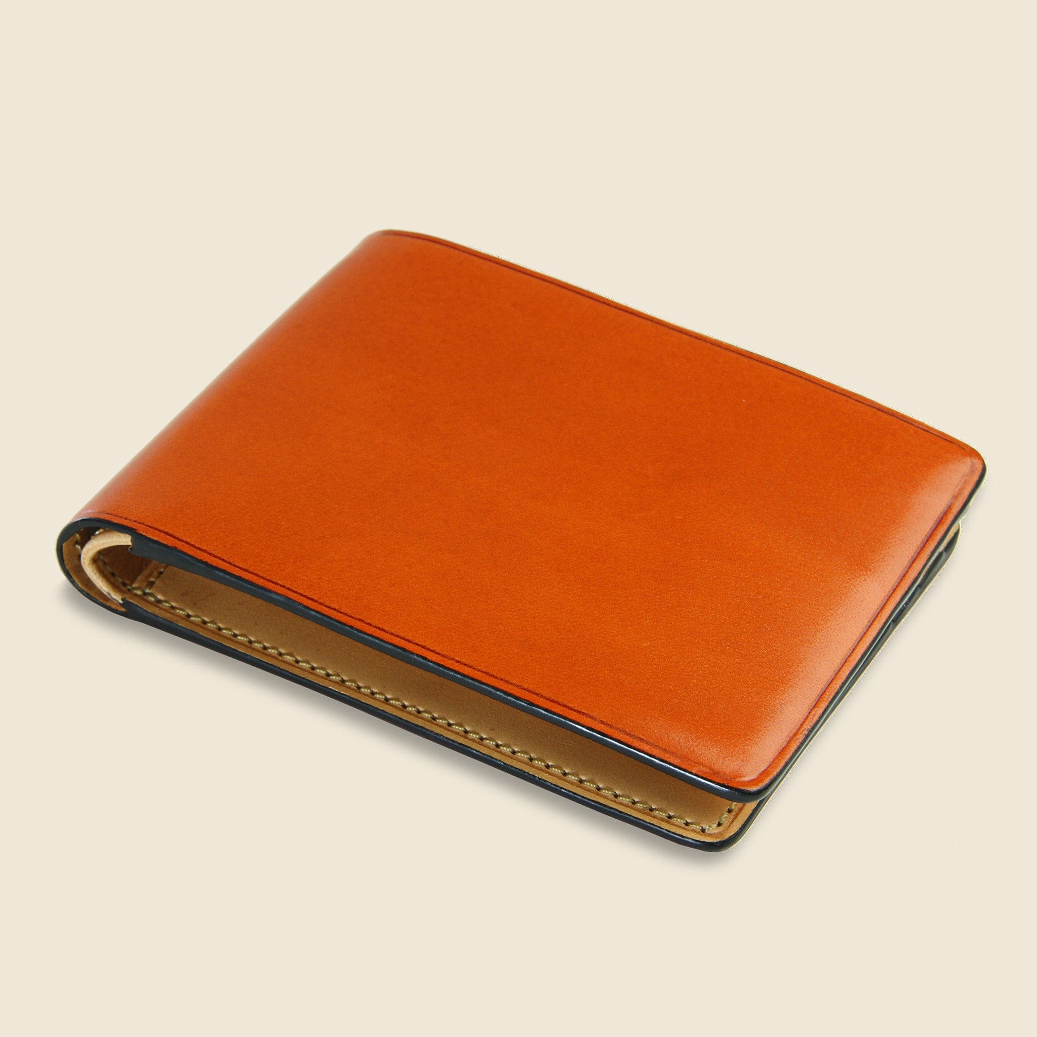 Small Bi-Fold Wallet - Orange - Il Bussetto - STAG Provisions - Accessories - Wallets