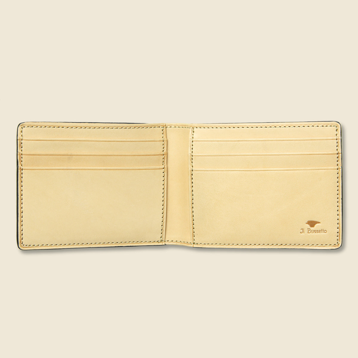 Small Bi-Fold Wallet - Green