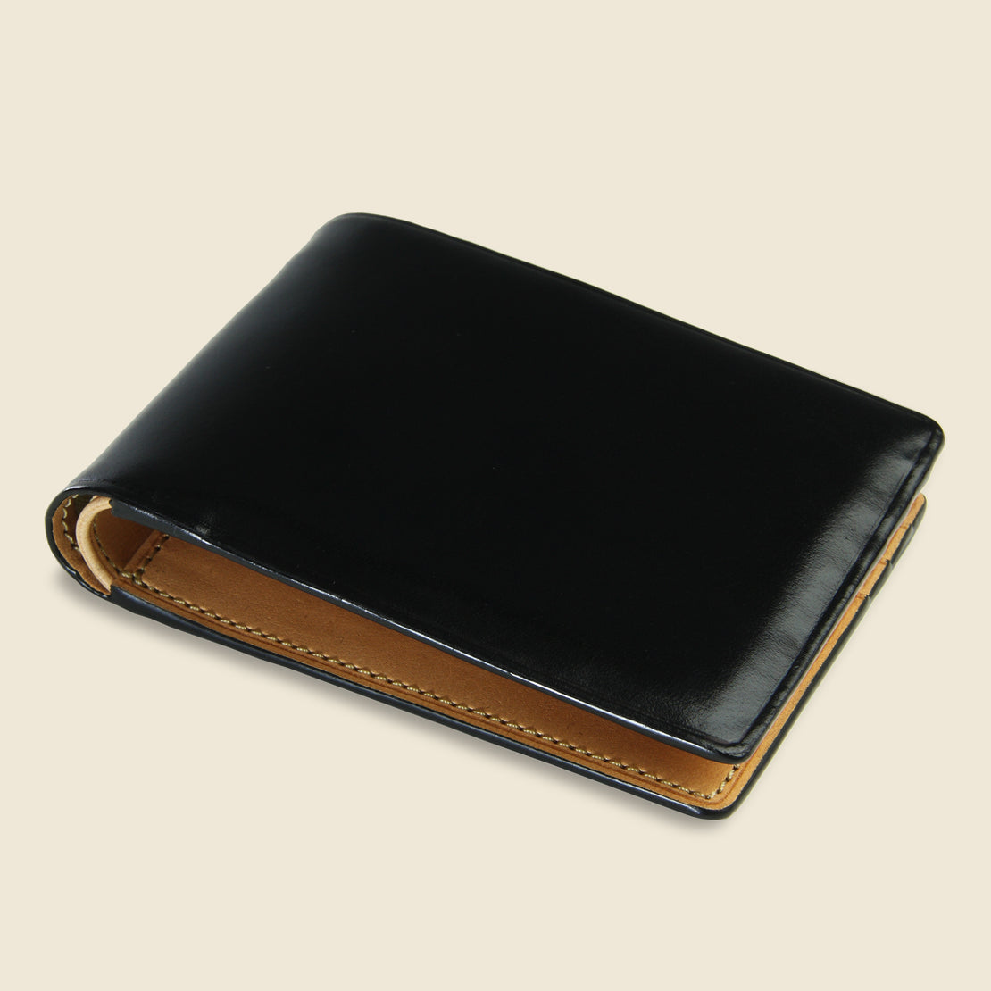 Small Bi-Fold Wallet - Black - Il Bussetto - STAG Provisions - Accessories - Wallets