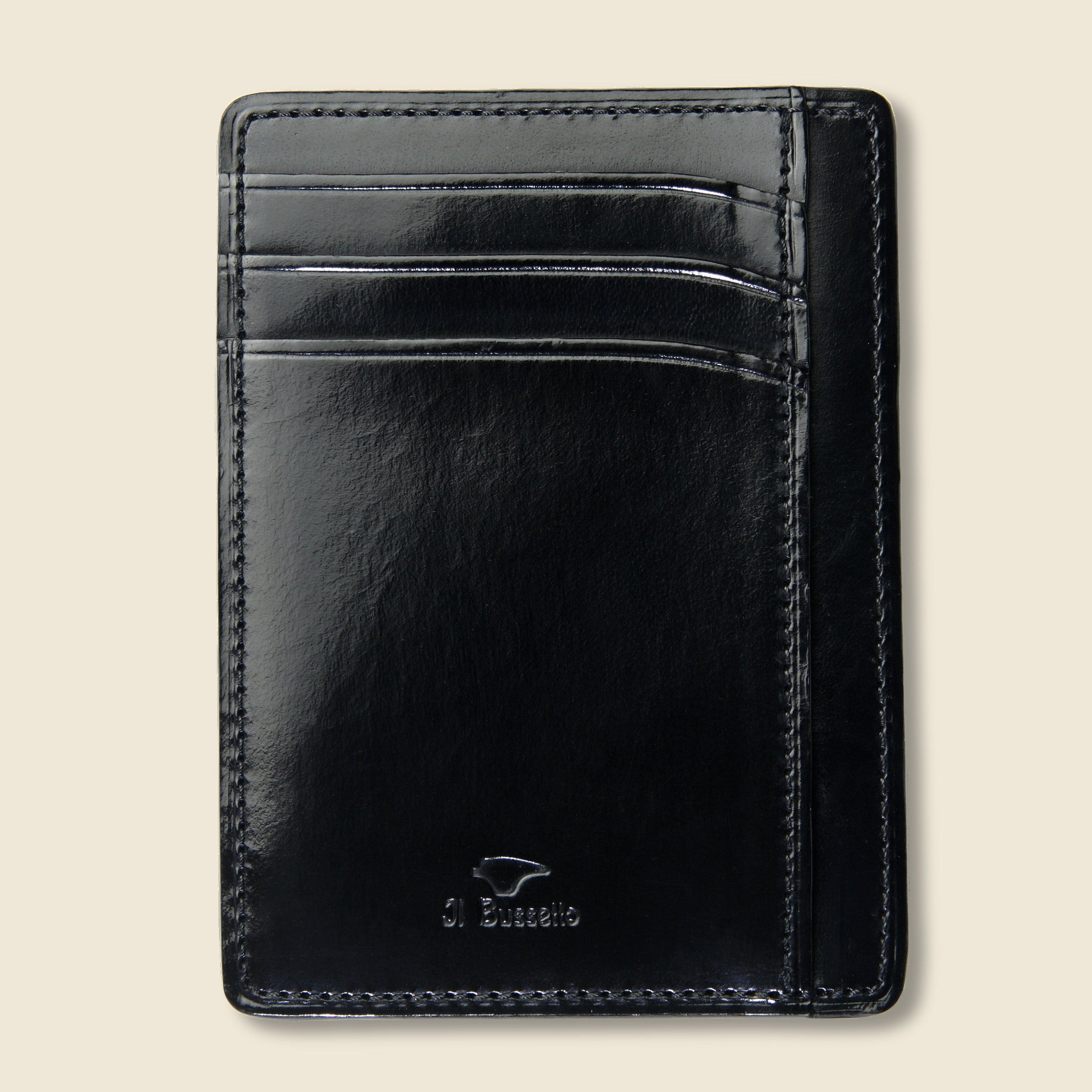 Card and Document Case - Black - Il Bussetto - STAG Provisions - Accessories - Wallets