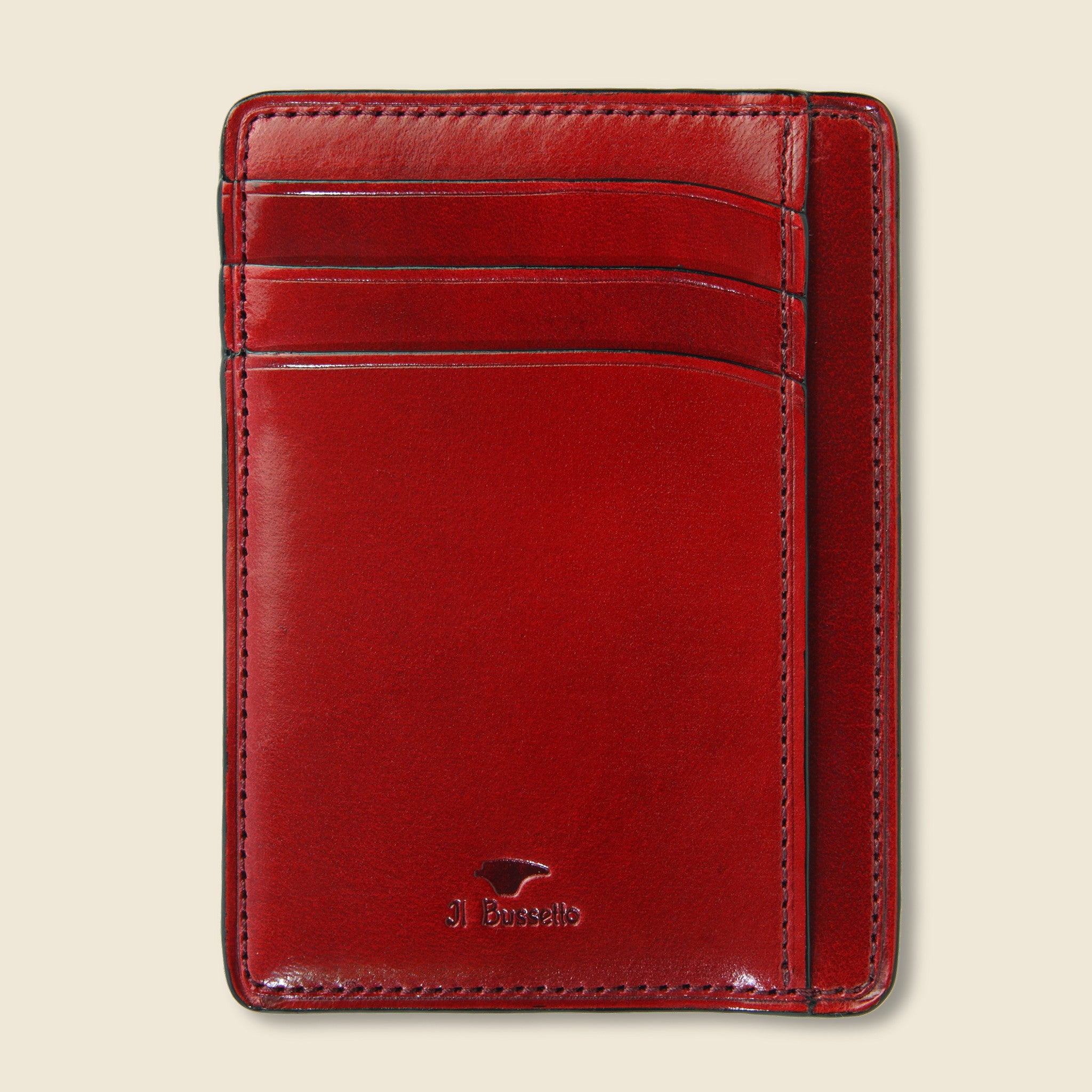 Card and Document Case - Cherry - Il Bussetto - STAG Provisions - Accessories - Wallets