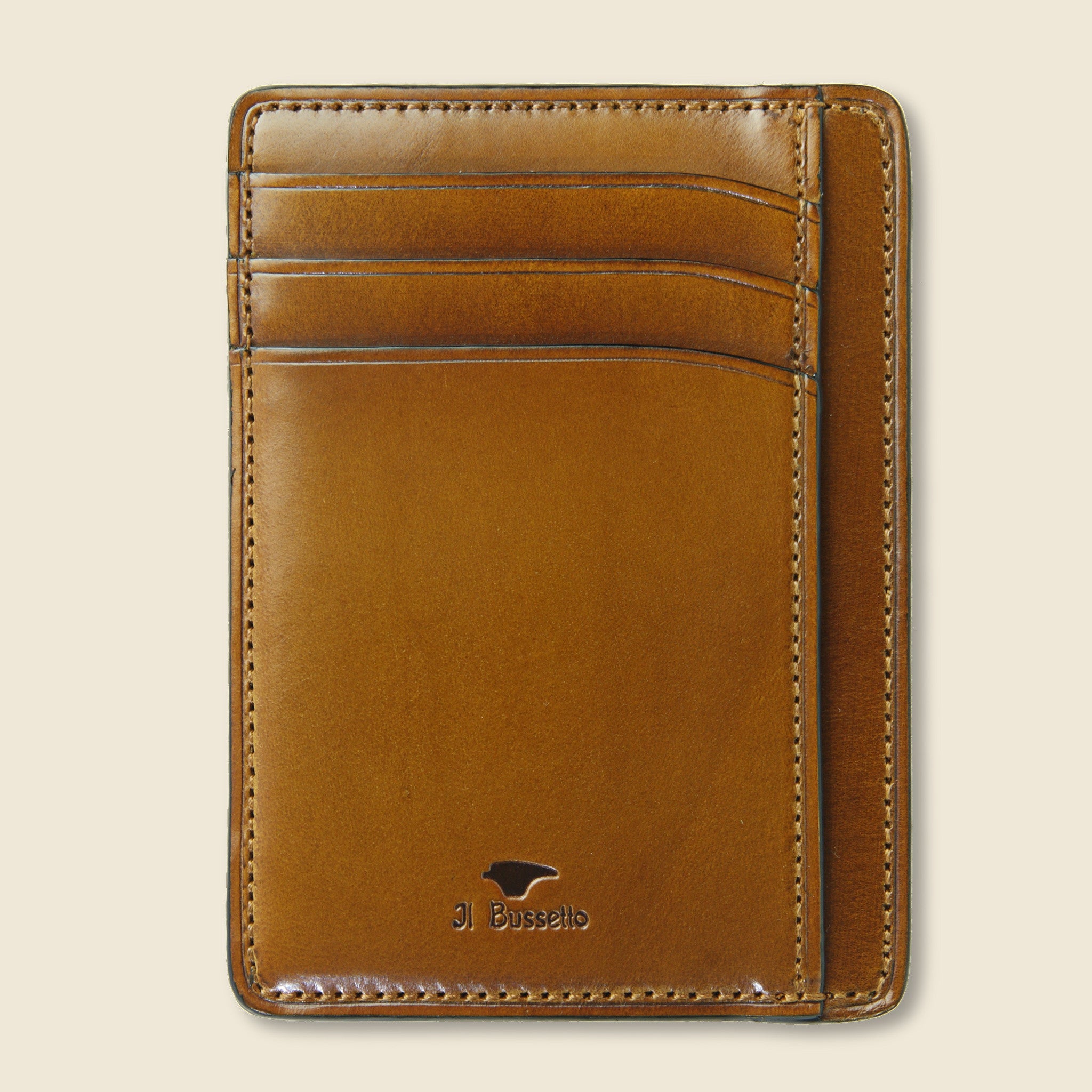 Card and Document Case - Light Brown - Il Bussetto - STAG Provisions - Accessories - Wallets