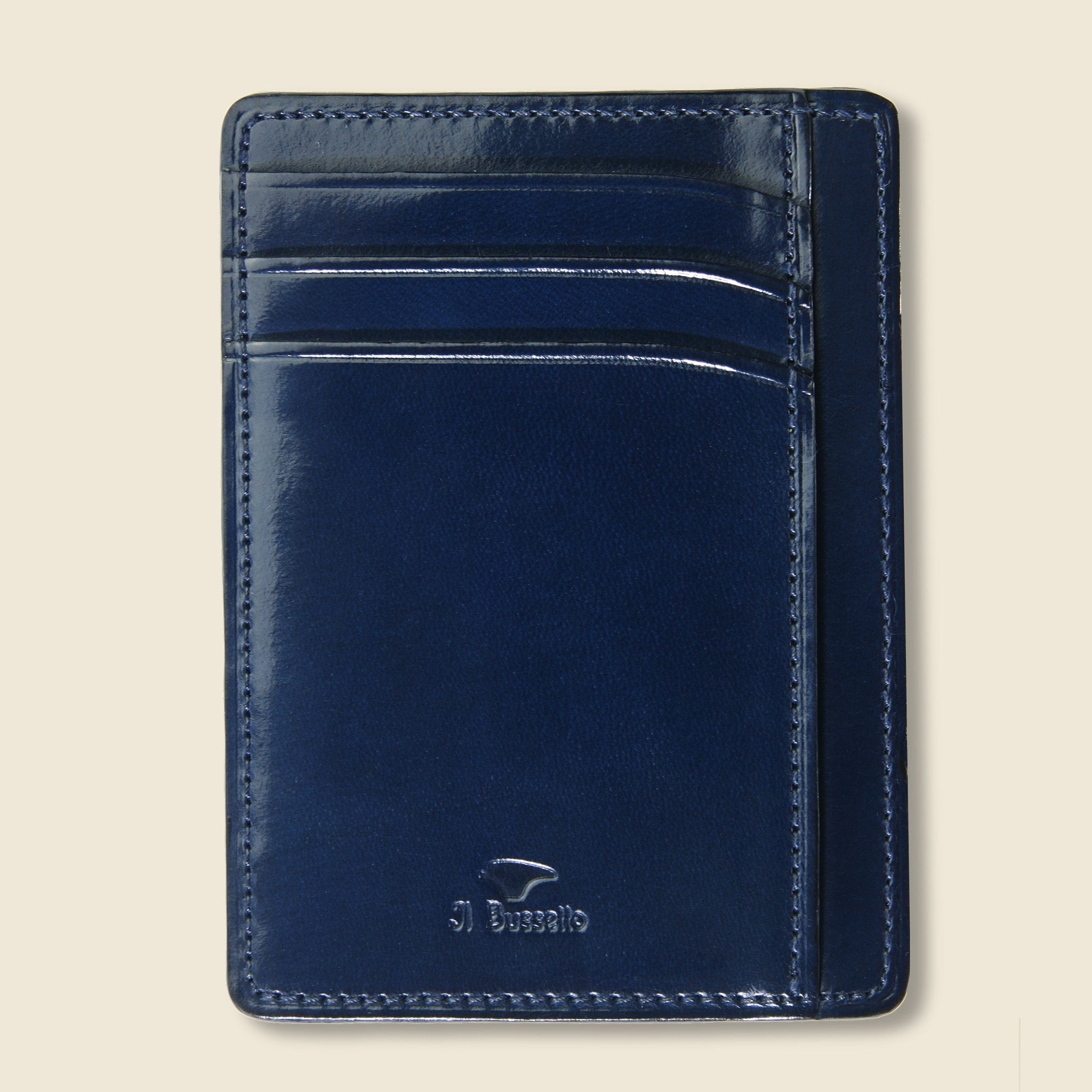 Card and Document Case - Navy - Il Bussetto - STAG Provisions - Accessories - Wallets