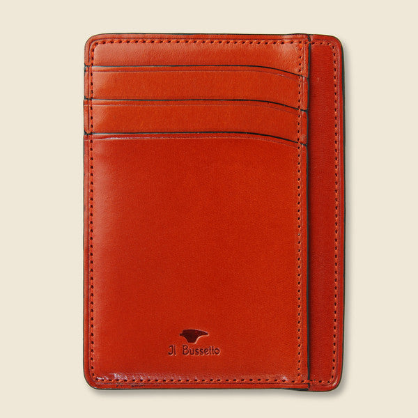 Card and Document Case - Orange - Il Bussetto - STAG Provisions - Accessories - Wallets