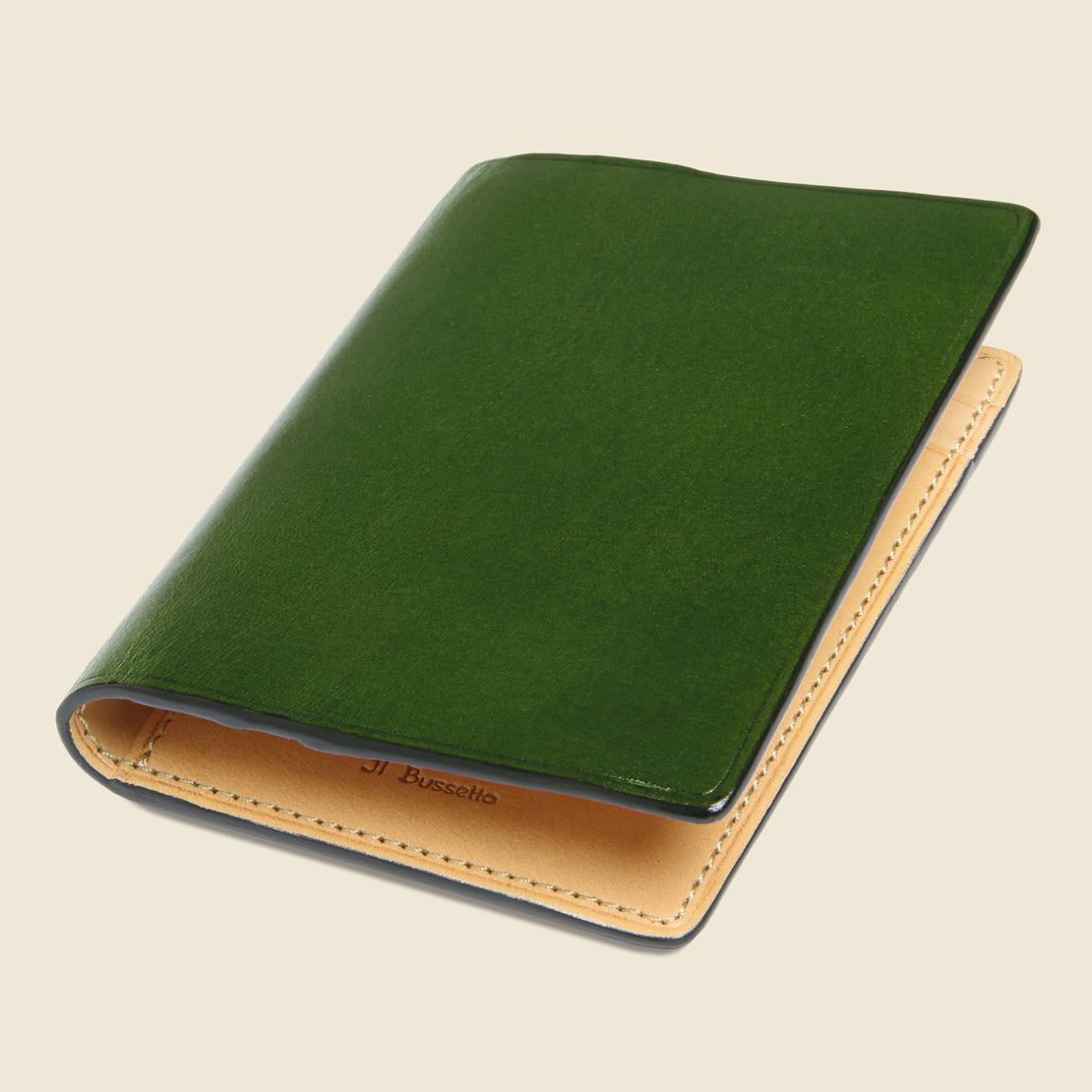 Bi-Fold Card Case - Green - Il Bussetto - STAG Provisions - Accessories - Wallets