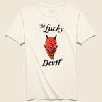 Lucky Devil Tee - Vintage White - Imogene + Willie - STAG Provisions - Tops - S/S Tee - Graphic