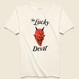 Lucky Devil Tee - Vintage White - Imogene + Willie - STAG Provisions - Tops - S/S Tee - Graphic