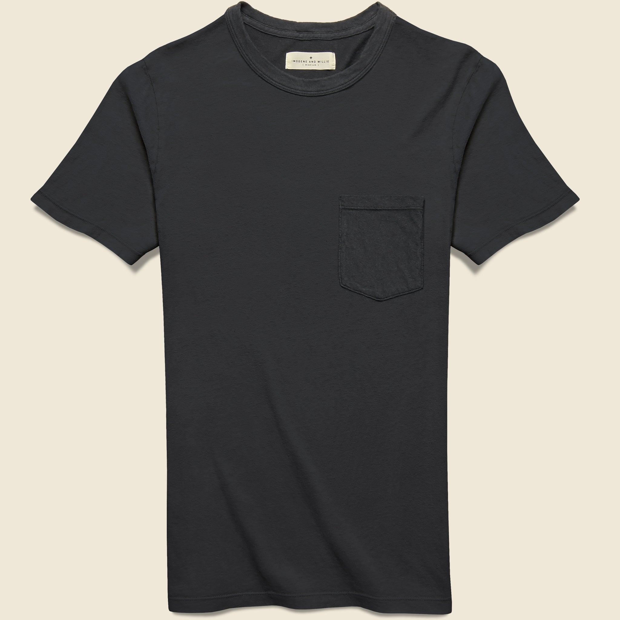 Pocket Tee - Faded Black - Imogene + Willie - STAG Provisions - Tops - S/S Tee