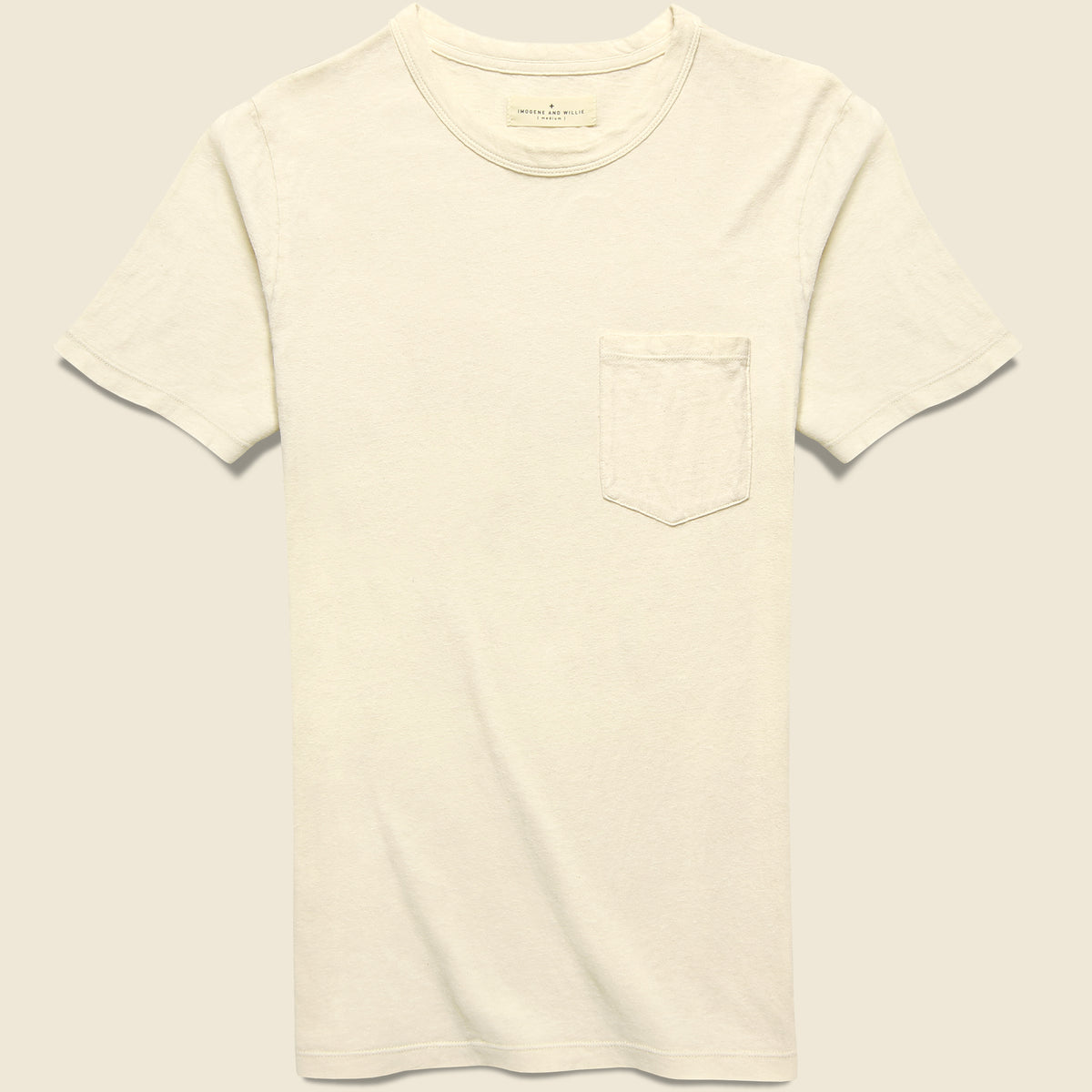 T-Shirt White Pocket Classic Design