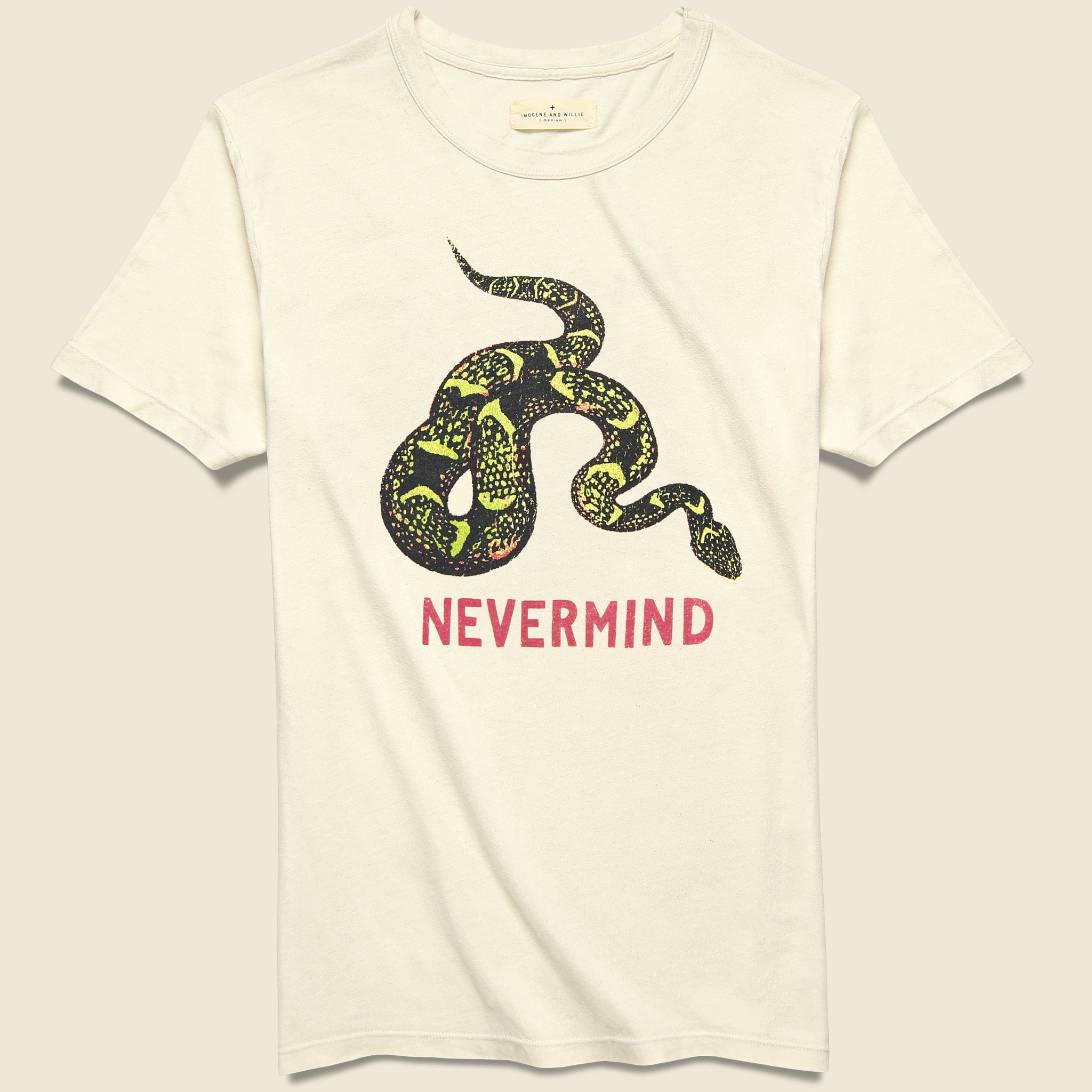 Nevermind Tee - Vintage White - Imogene + Willie - STAG Provisions - Tops - S/S Tee - Graphic