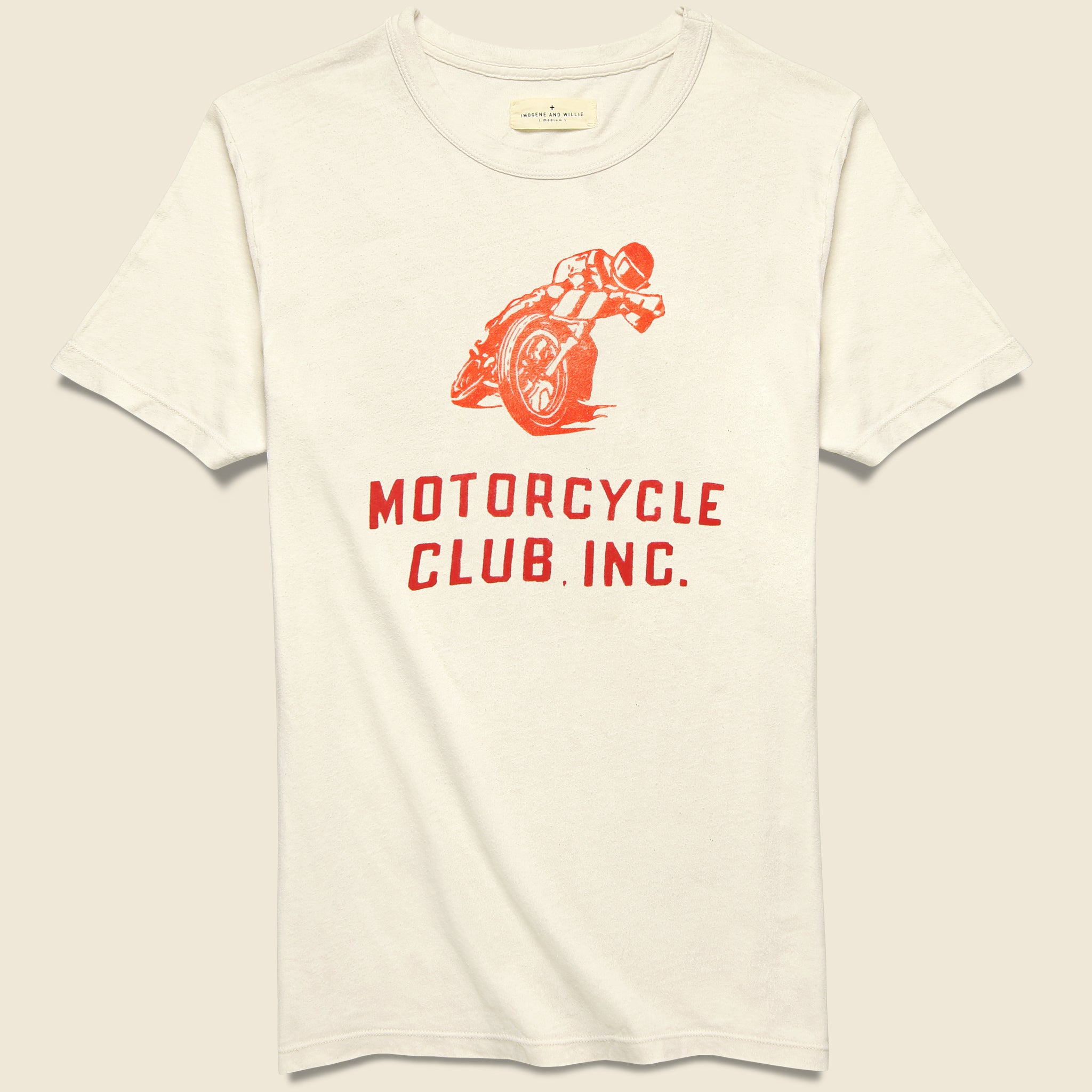 Motorcycle Club Tee - White - Imogene + Willie - STAG Provisions - Tops - S/S Tee - Graphic