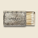 Small Stamped Silver Matchbox Cover - J Alexander - STAG Provisions - Home - Fragrance - Matches