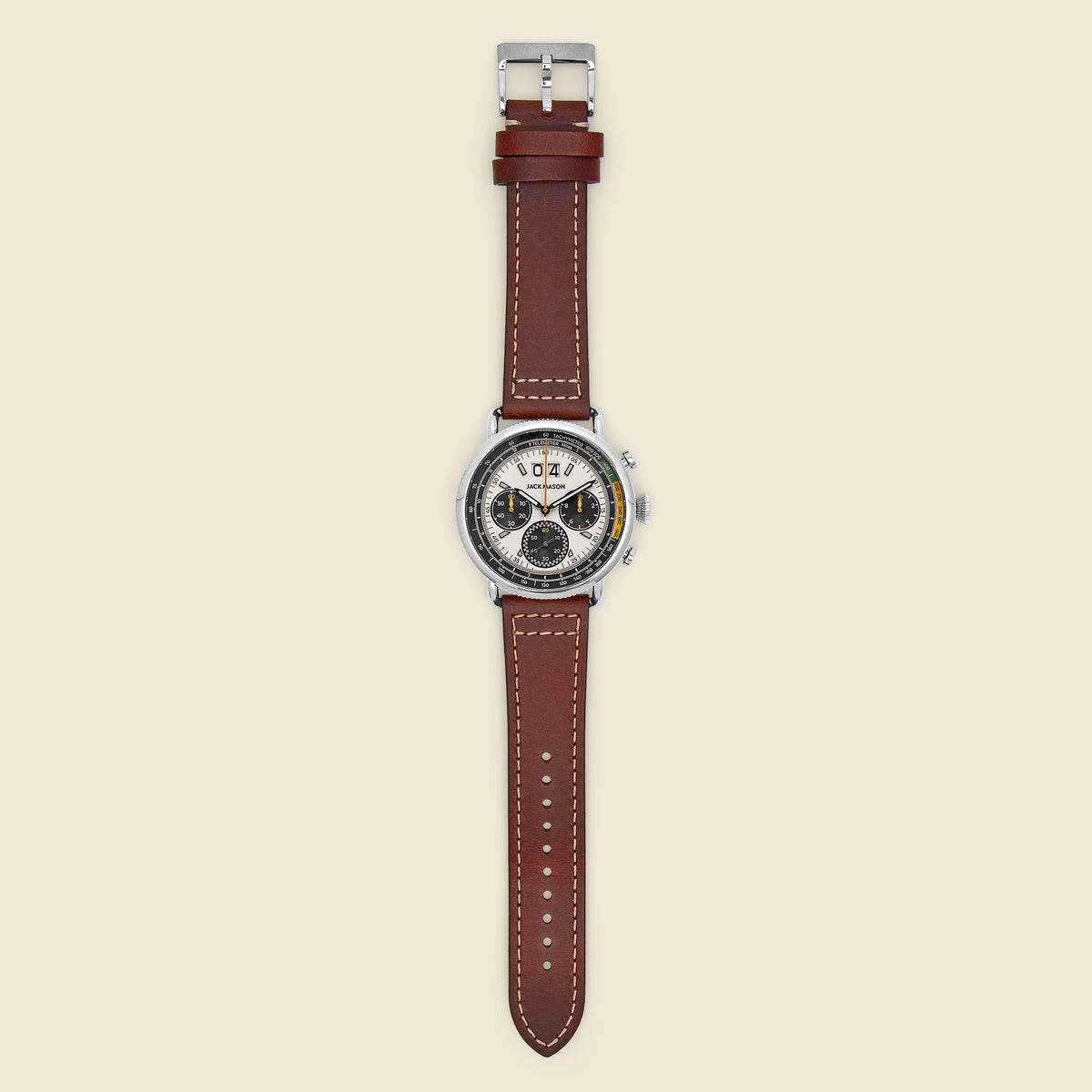 Avigator Sport Chronograph 45MM - Brown/Off White