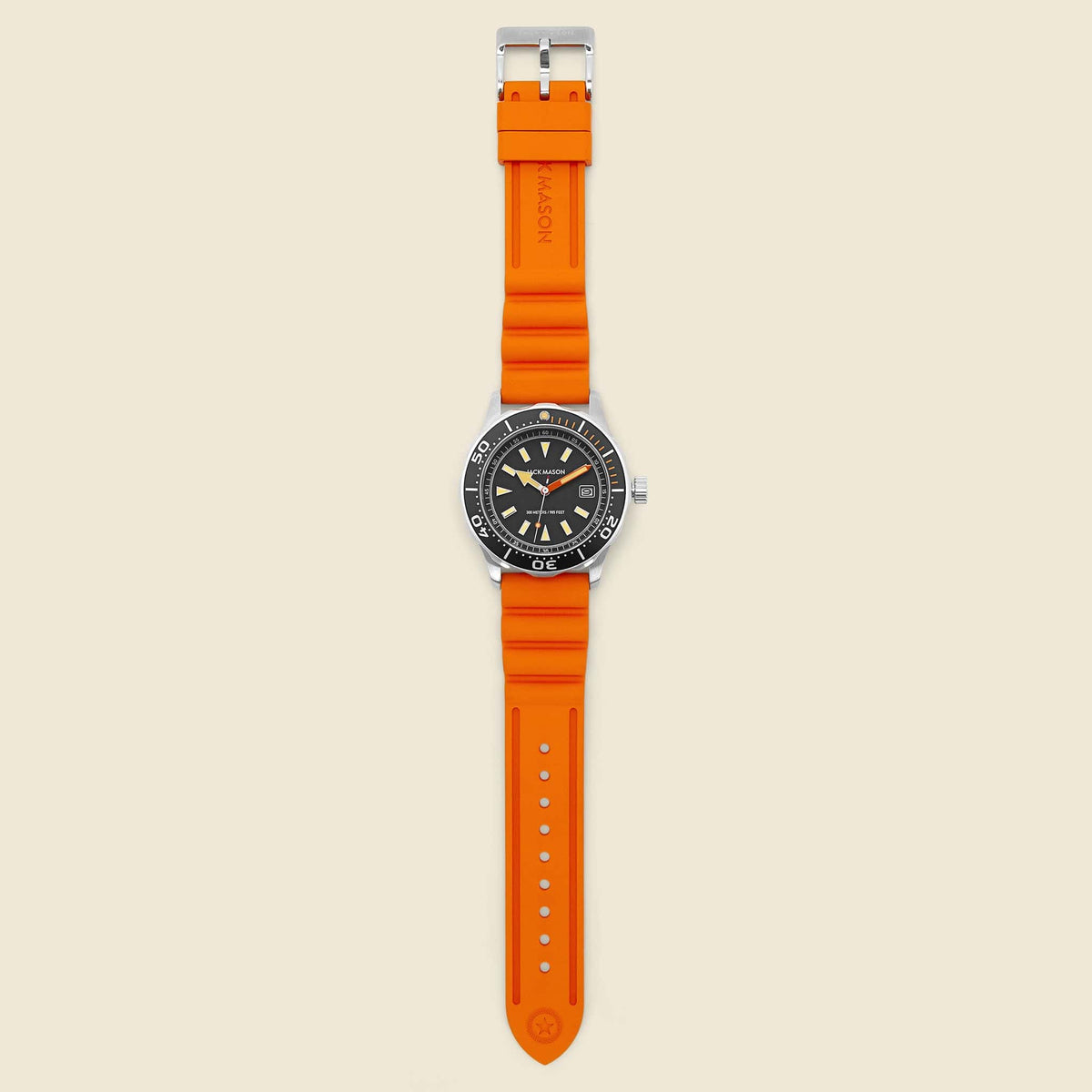Seatrek Diver Watch 42MM Black/Orange Jack Mason