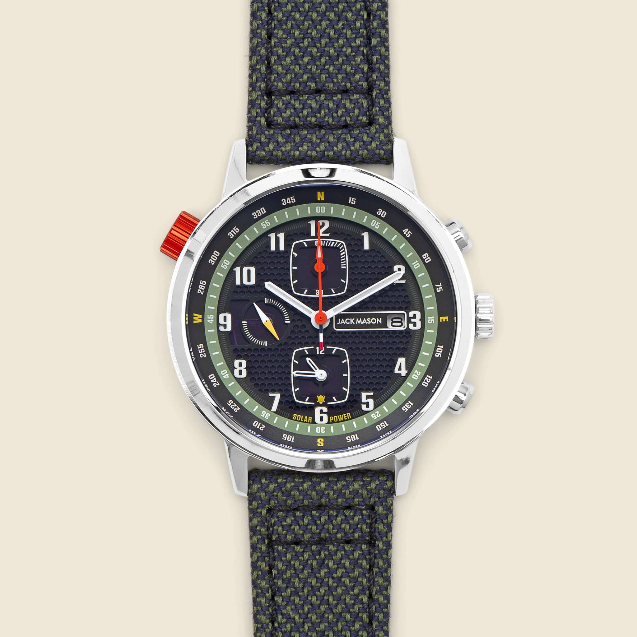 Solar Chronograph Watch 42MM Green