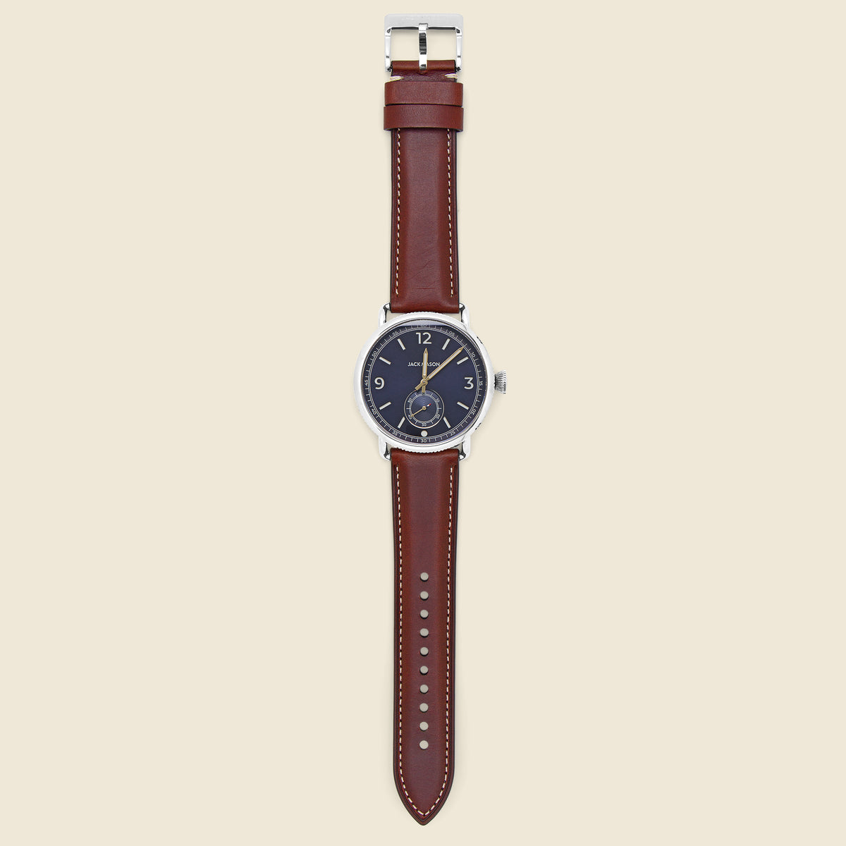 Avigator Multi-Scale Chronograph Aviation Watch 45MM - Navy/Tan