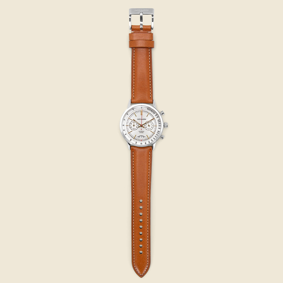 Mirabeau Chronograph Racing Watch 40MM - White/Tan