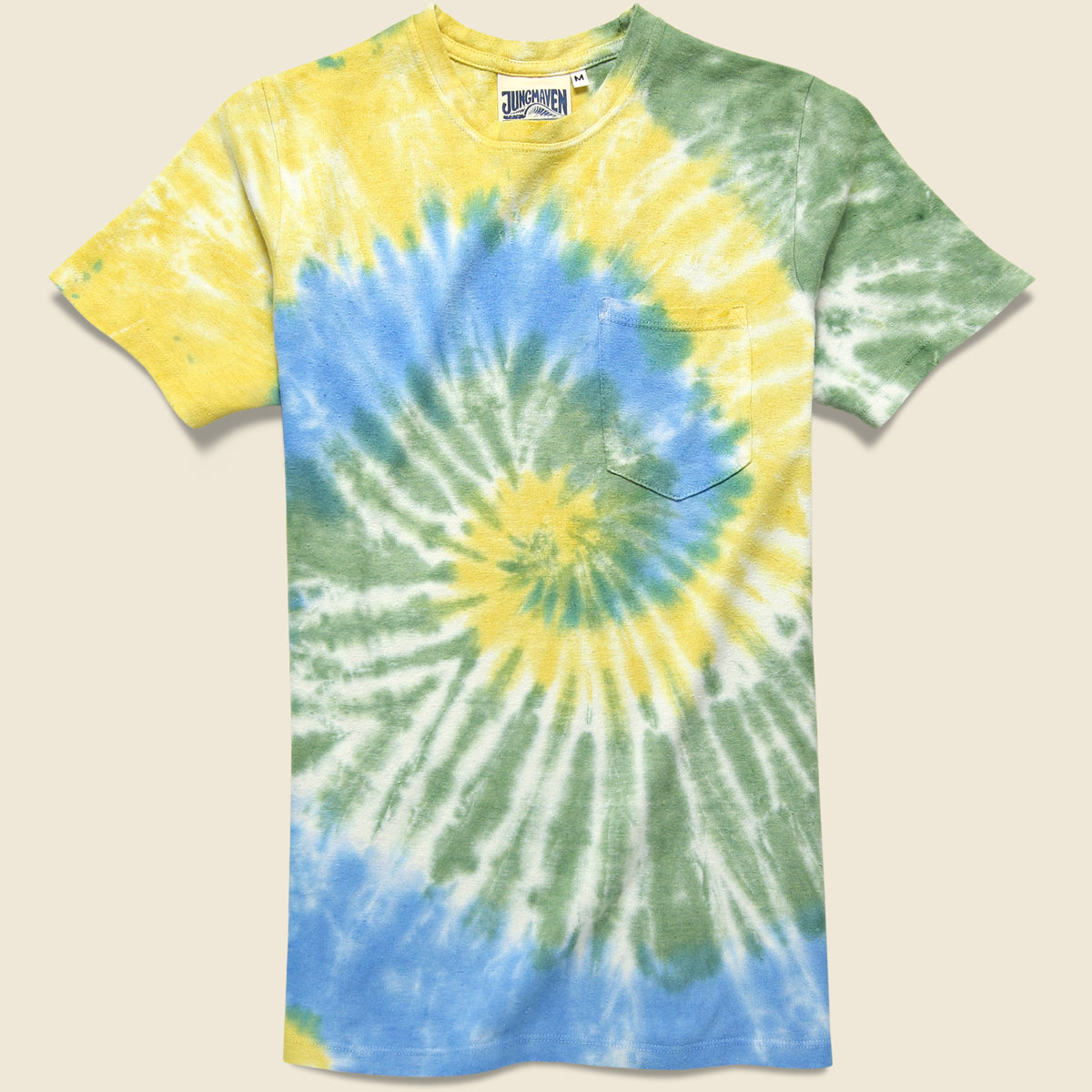 Spiral tie-dye technique