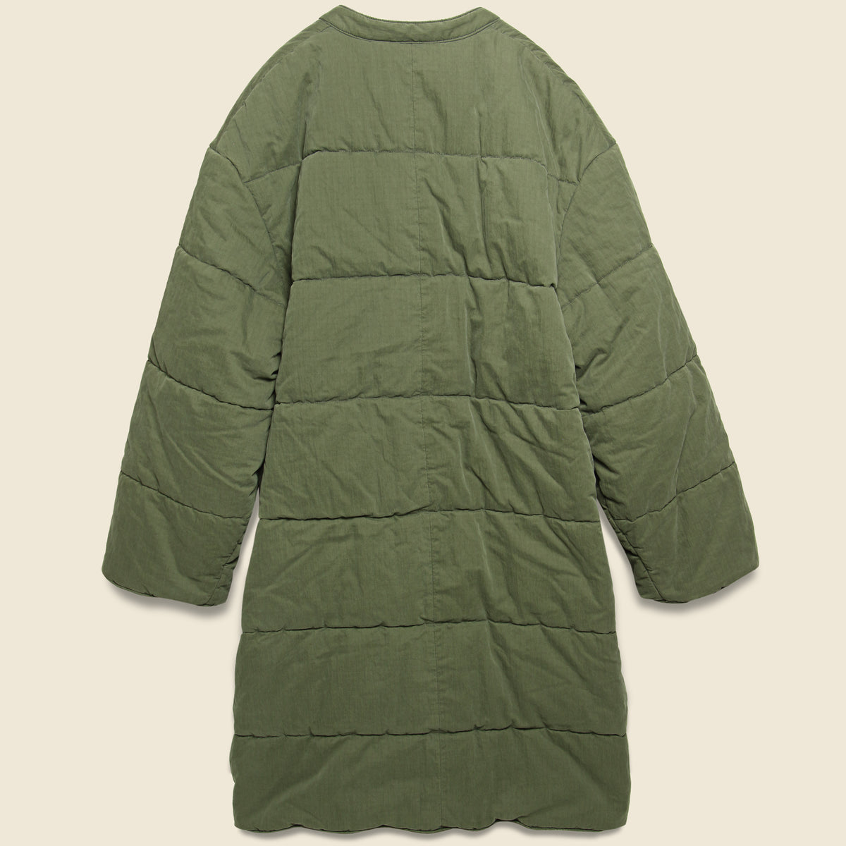 Ripstop Quilted Samu Coat - Khaki