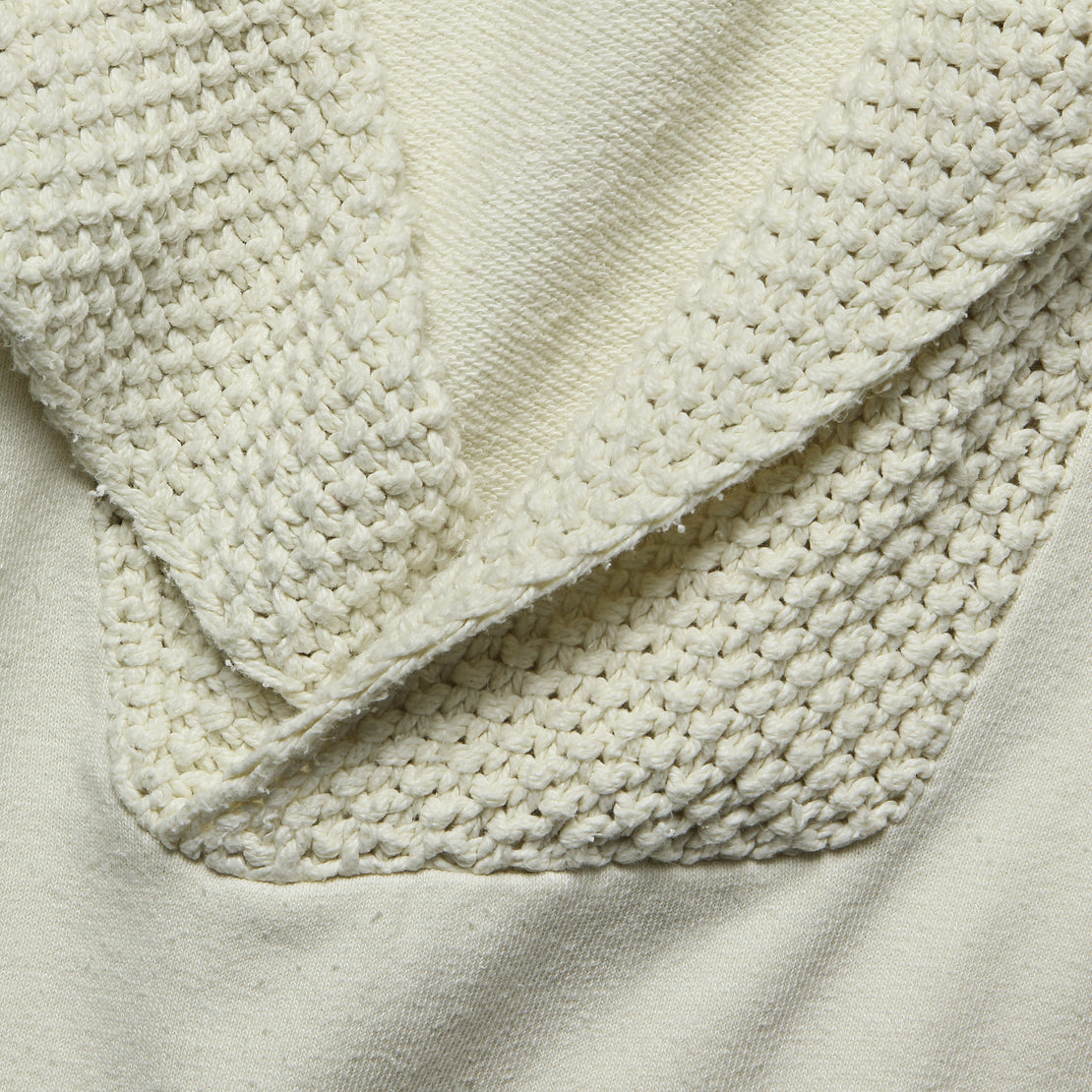 Fleecy Knit Maldives Long Parka - Ecru - Kapital - STAG Provisions - W - Outerwear - Coat/Jacket