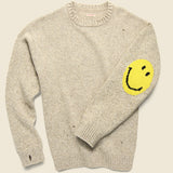 7G Wool SMILIE Crew Sweater - Beige - Kapital - STAG Provisions - Tops - Sweater