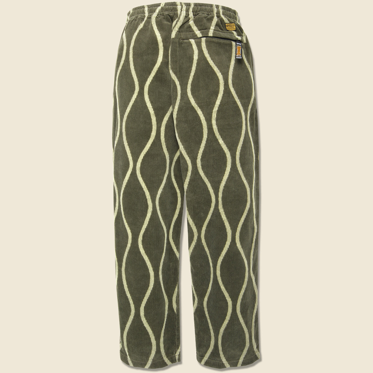 Corduroy DRUNK STRIPE EASY Pants - Khaki